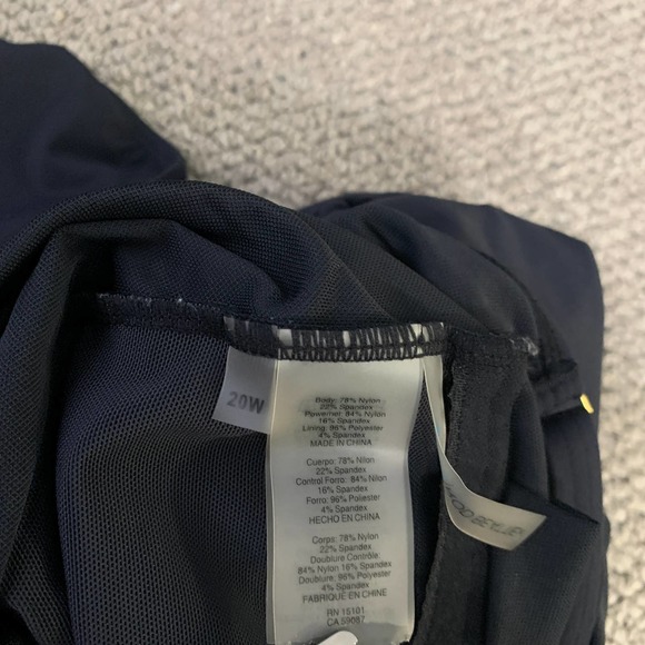 Bleu Rod Beattie Womens Swimsuit Size 20W Black Oh So Knotty One-Piece Plunge - Picture 8 of 10